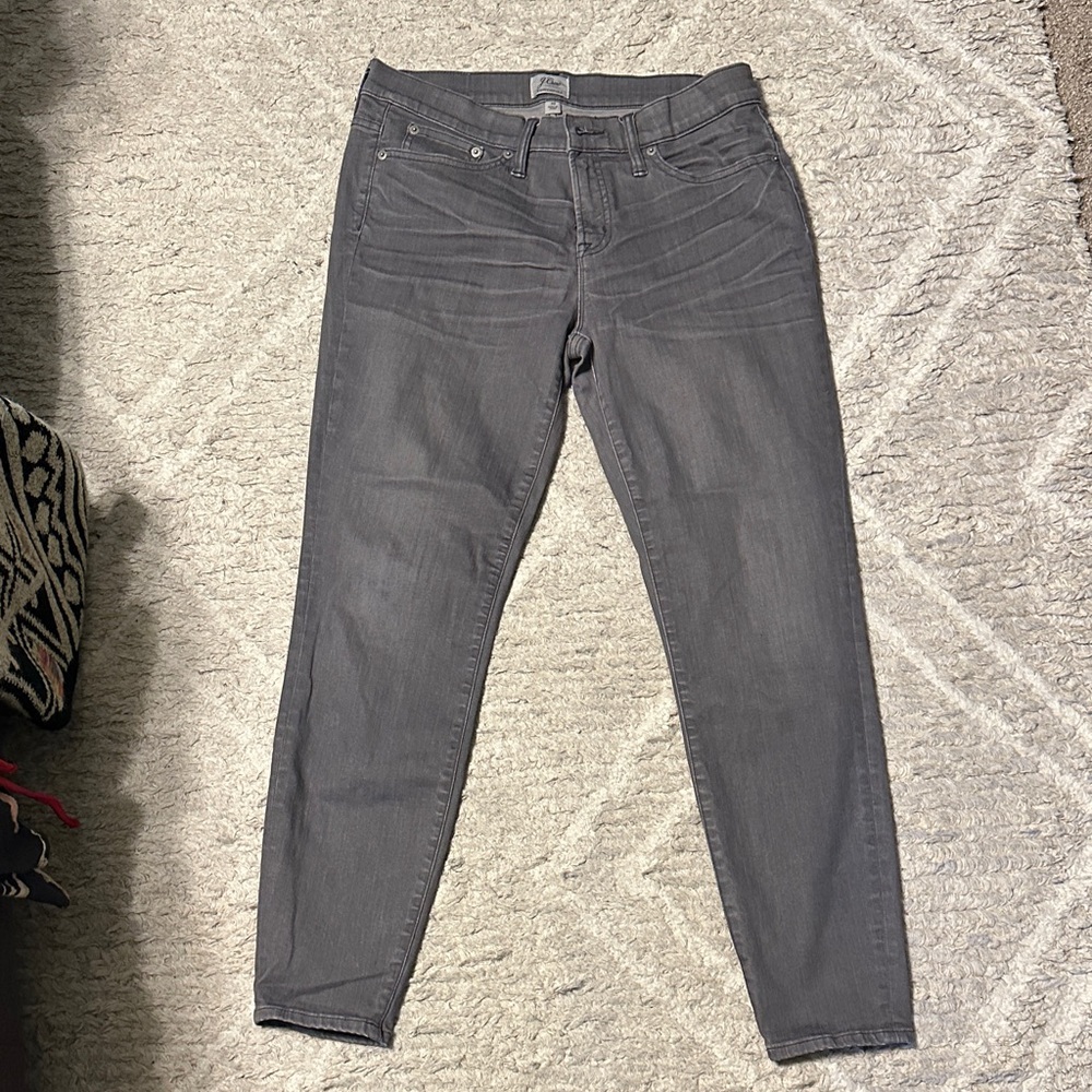 J Crew Toothpick Gray Women's Jeans